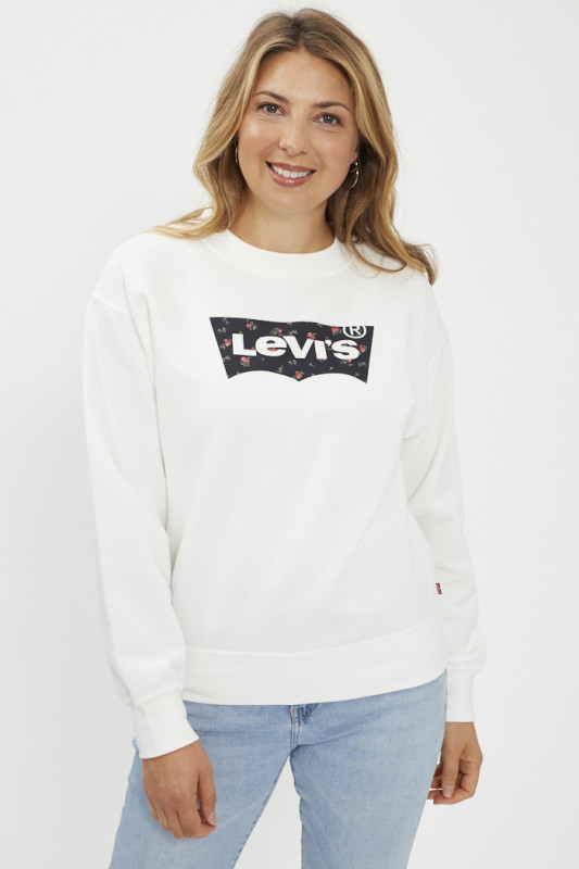 Sweat-shirt graphic standard blanc femme