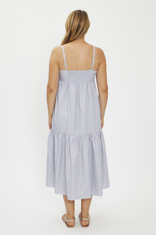 Robe Issa en coton bleu clair