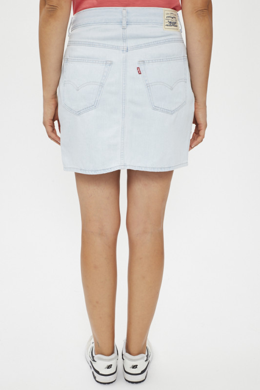 Short Mom bleu délavé Pool Party