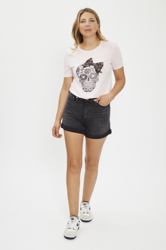 Short '80s mom  noir femme levi's