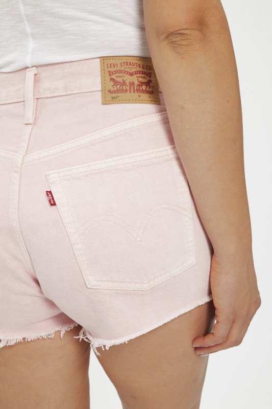 short 501 original rose levi's 100% coton