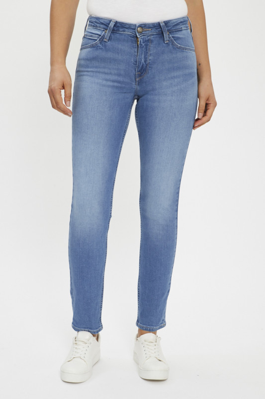 Jeans slim Elly denim délavé femme