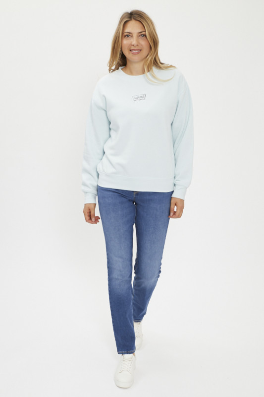 Jeans Marion straight bleu denim  femme lee
