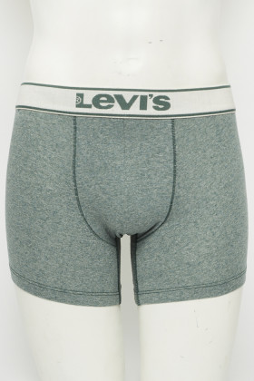 Pack de 2 boxers bleu marine et vert chiné homme