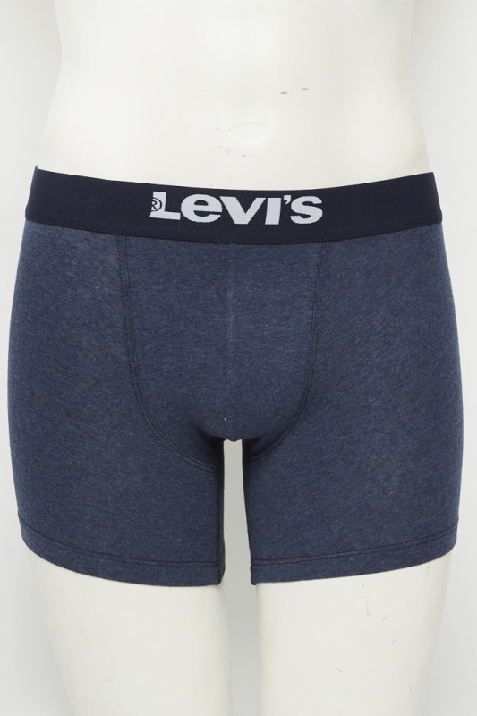 Pack de 2 boxers bleu marine uni et fleuri homme levi's