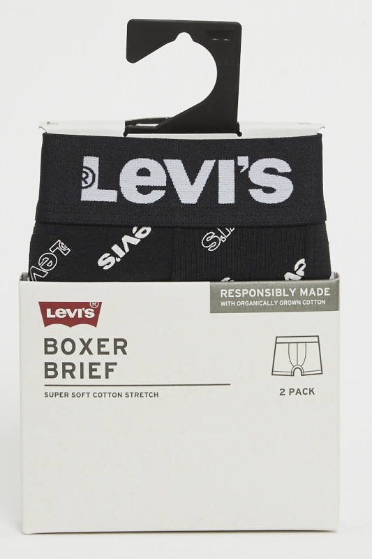 Pack de 2 boxers Logo noirs levi's