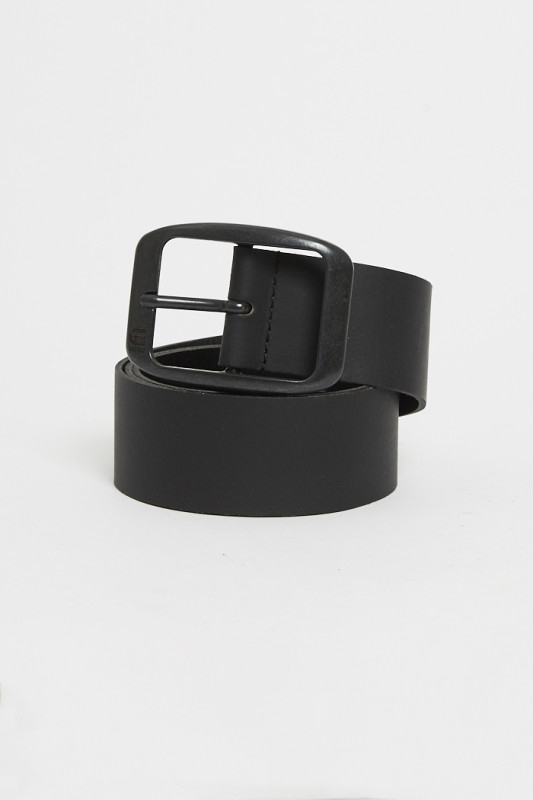 Ceinture en cuir noir modèle Zed