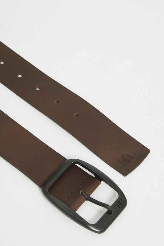 Ceinture en cuir marron modèle Ladd