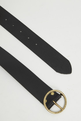 Ceinture Athena noir en cuir