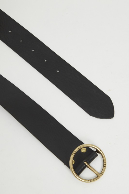 Ceinture Athena noir en cuir