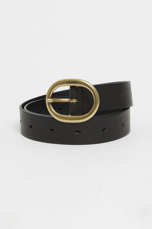 Ceinture High Low noire femme levi's