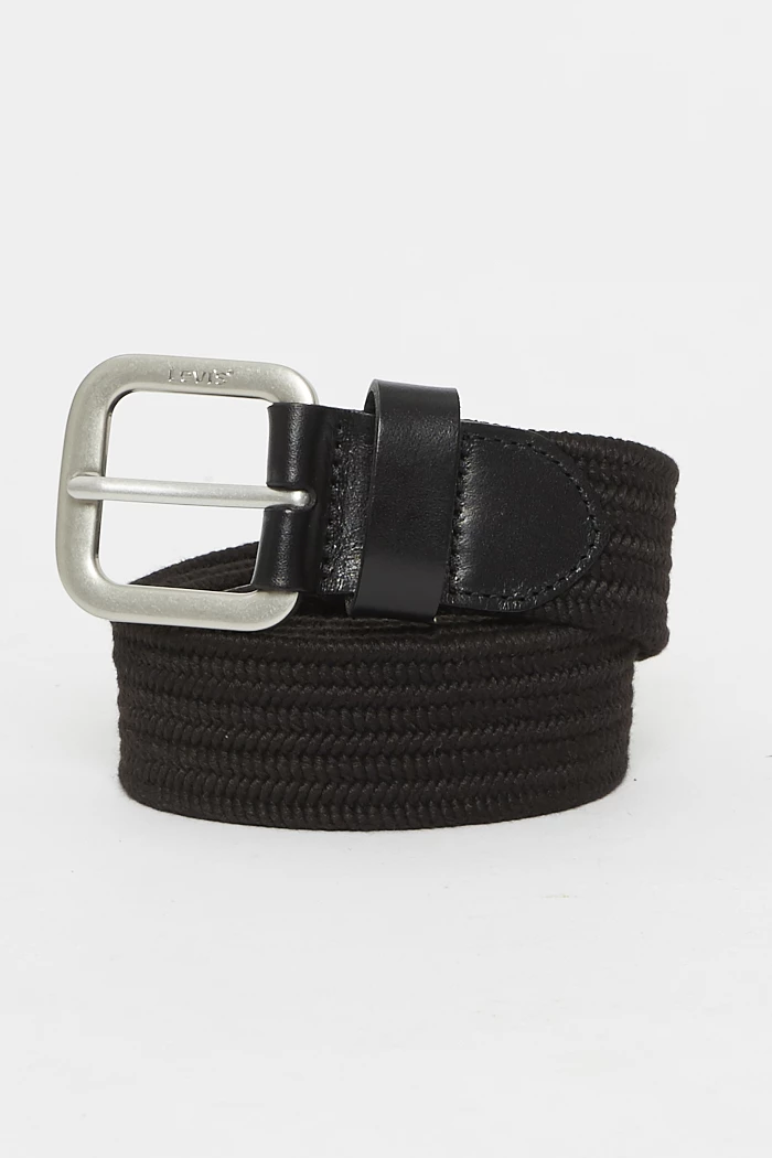 Ceinture tissee stretch Levis homme coloris noir Destock Jeans