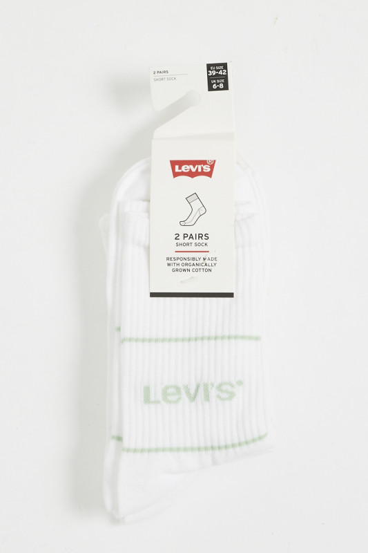 Lot de 2 paires de chaussettes blanches levi's