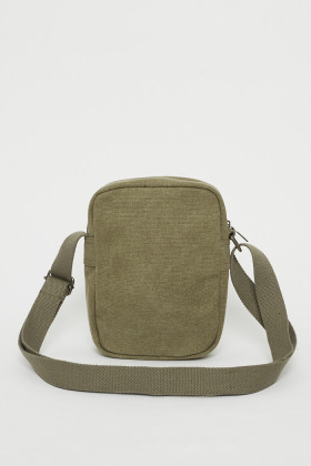 Sacoche zip kaki Von Dutch