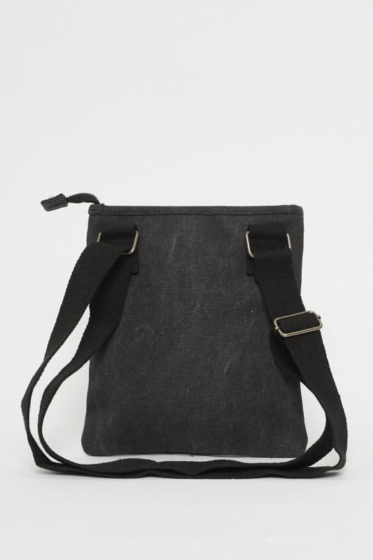 Sacoche noire double compartiment