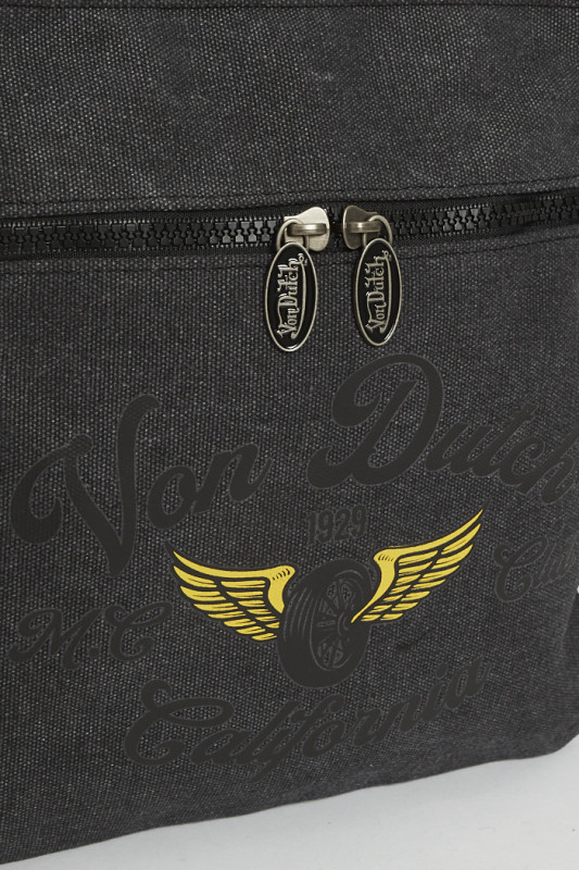 Sacoche noire tissu Von Dutch