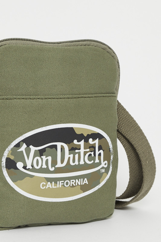 Petite sacoche bandoulière kaki homme