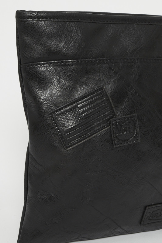 Sacoche bandoulière zippée noire Von Dutch