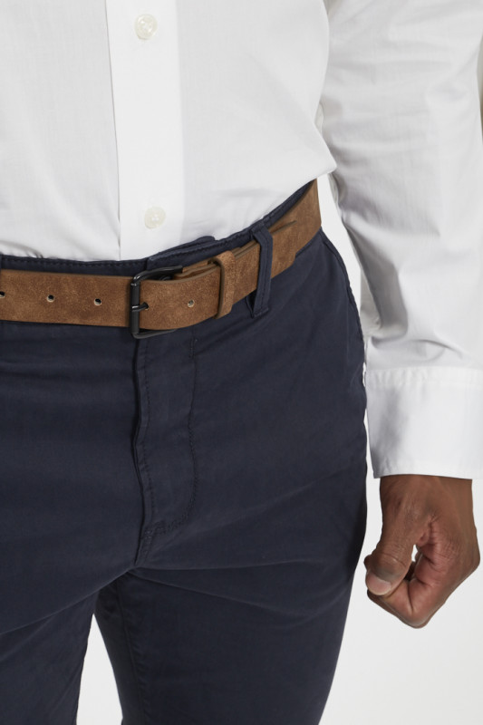 Pantalon chino slim bleu marine homme tom tailor