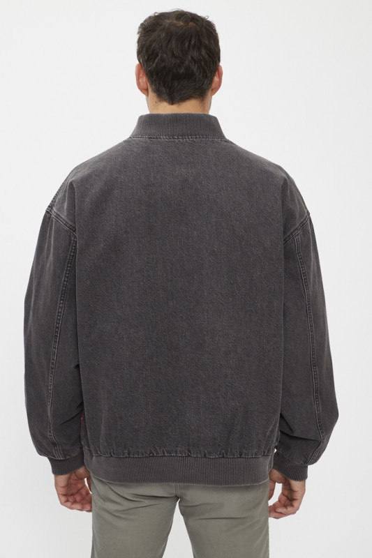 Blouson Varsity marron homme