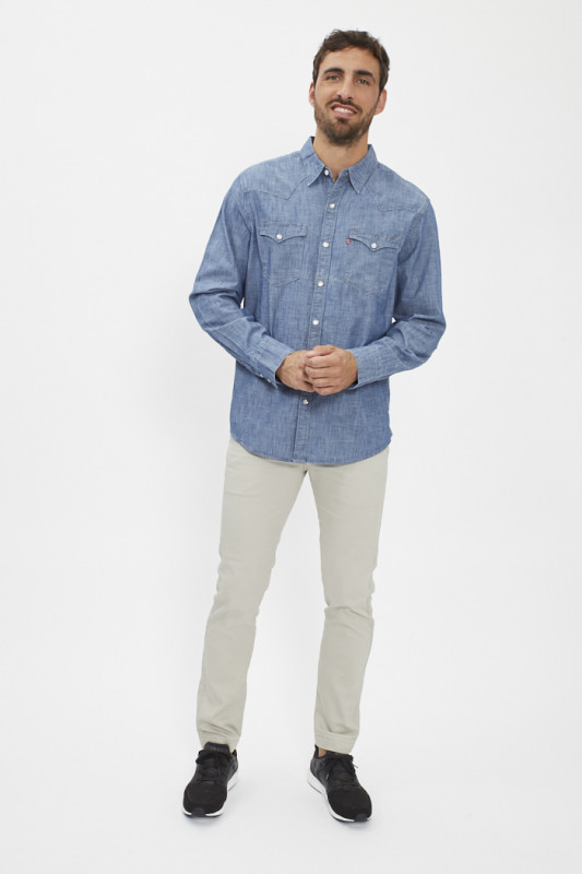 Chemise Barstow Western standard bleue homme levi's