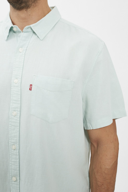 Chemise manches courtes vert menthe homme levi's