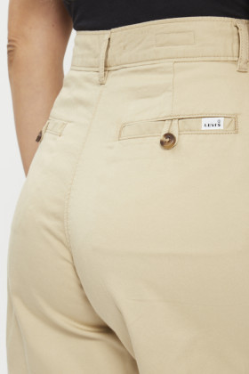 Short à plis safari beige femme