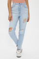 Jeans Mom taille haute medium indigo