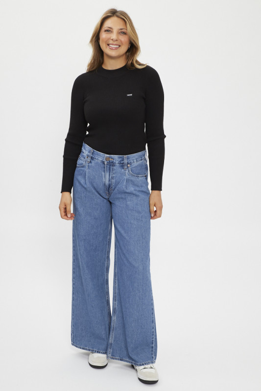 Jeans Baggy Dad Wide Leg medium indigo femme levi's