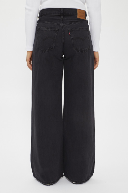 Jeans Baggy Dad Wide Leg noir