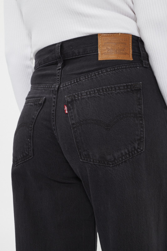 Jeans Baggy Dad Wide Leg noir femme levi's