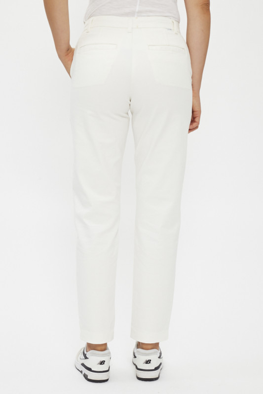 Pantalon chino Essentiel blanc coupe slim 