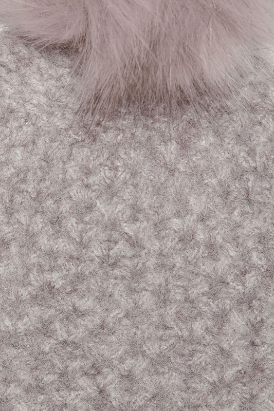 Bonnet pompon irish cream only