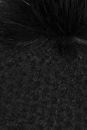 Bonnet pompon noir only