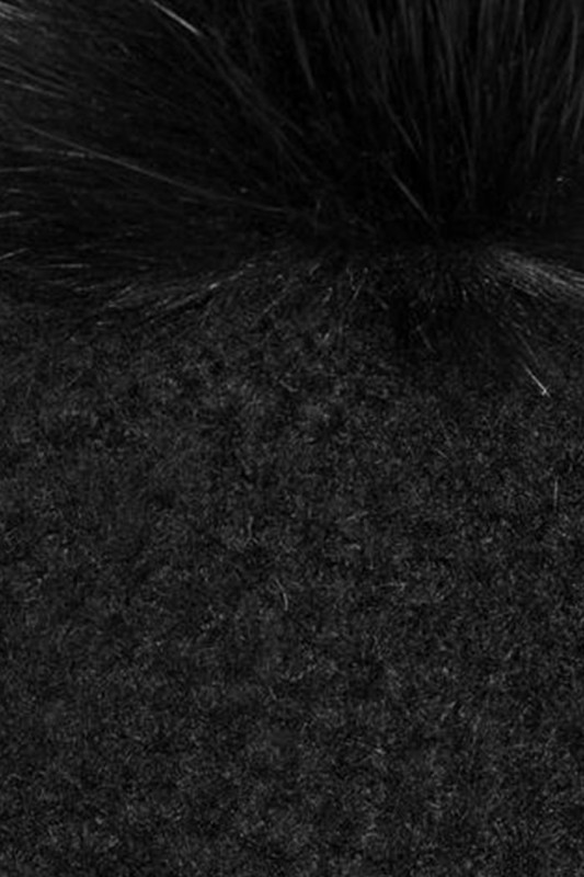 Bonnet pompon noir only