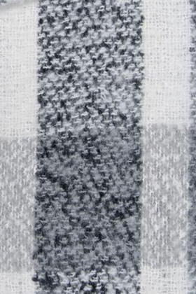 Echarpe à carreaux noir et blanc only