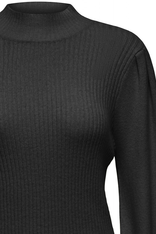 Pull noir manches ballons