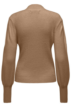 Pull marron manches ballons