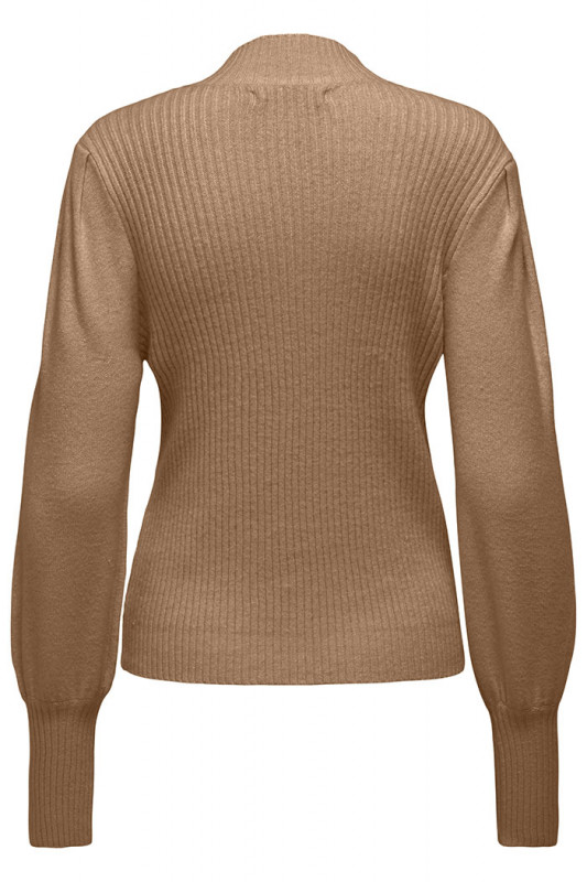 Pull marron manches ballons