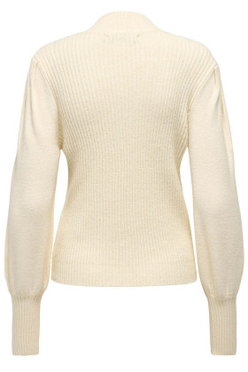 Pull crème manches ballons