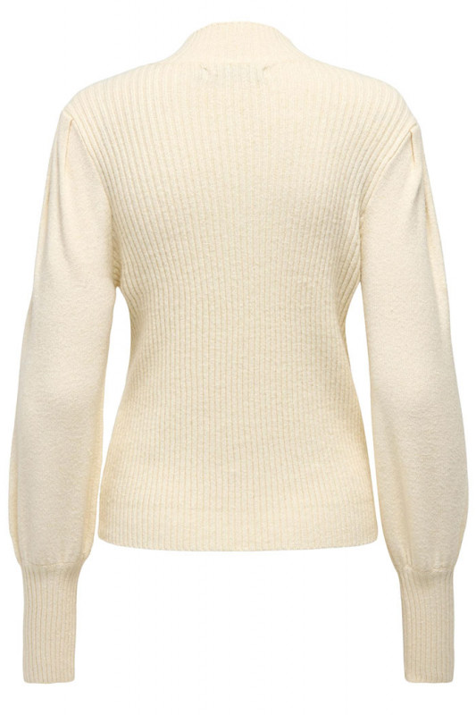 Pull crème manches ballons