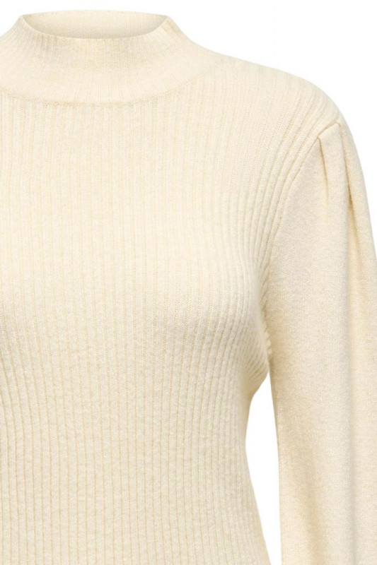 Pull crème manches ballons