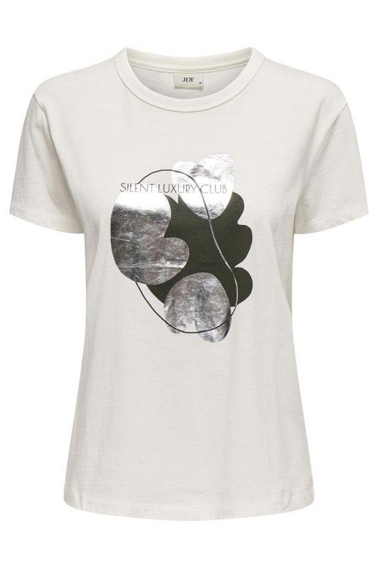 T-shirt Michigan Life silver blanc femme