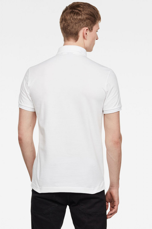 Polo blanc en coton