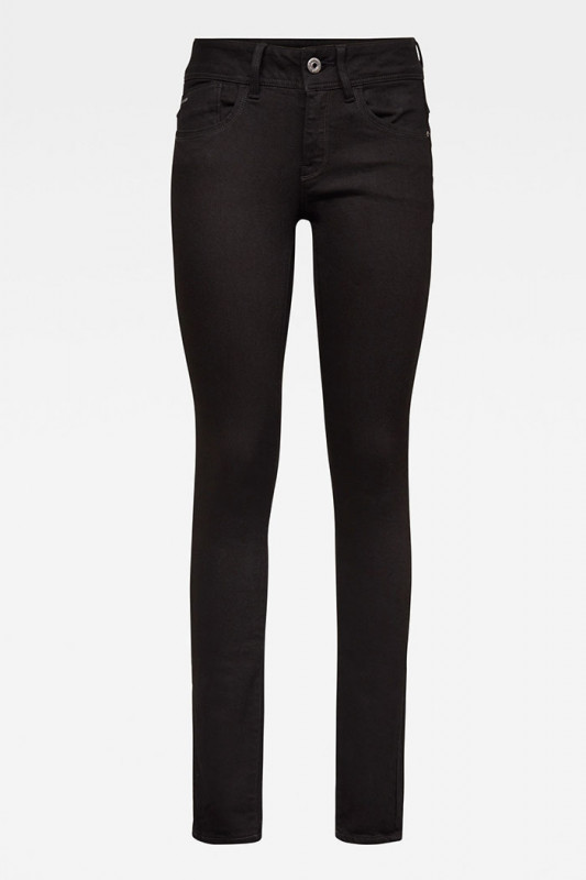 Jeans Lynn mid skinny noir femme G-Star