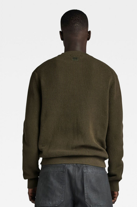 Pullover en maille sweater kaki