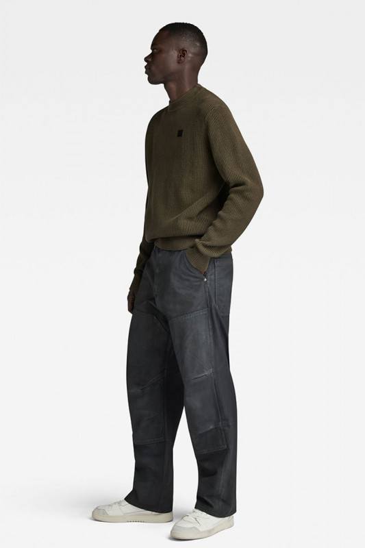 Pullover en maille sweater kaki homme g-star