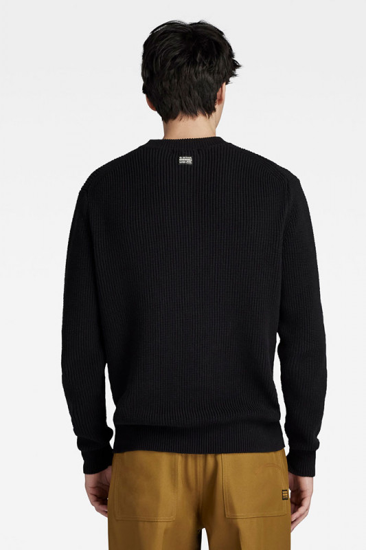 Pullover en maille sweater noir
