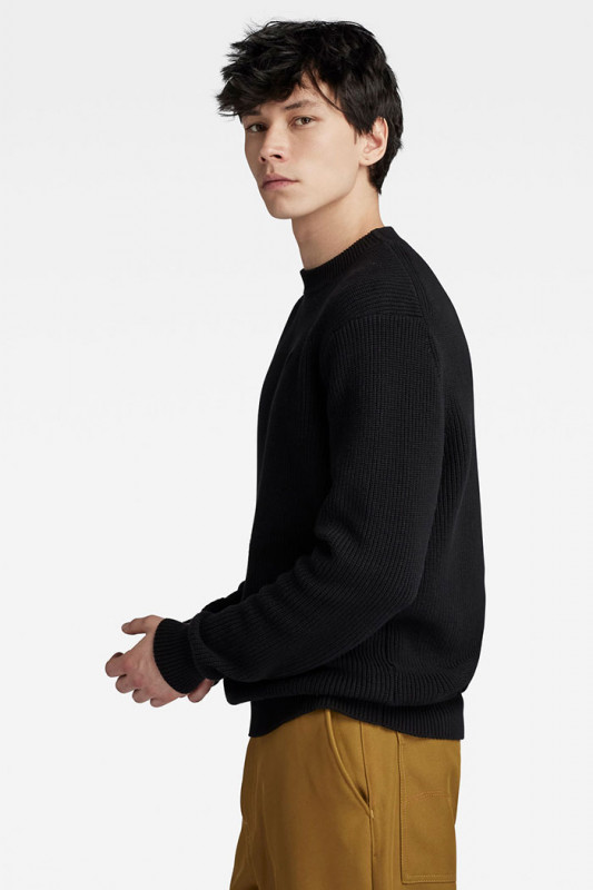 Pullover en maille sweater noir g-star en coton 