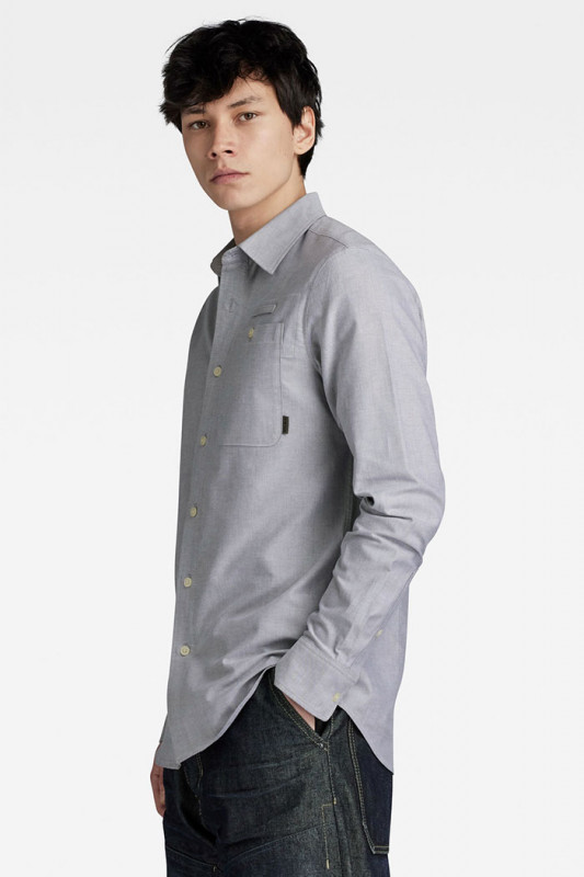 Chemise Bristum 2.0 slim grise g-star en coton 